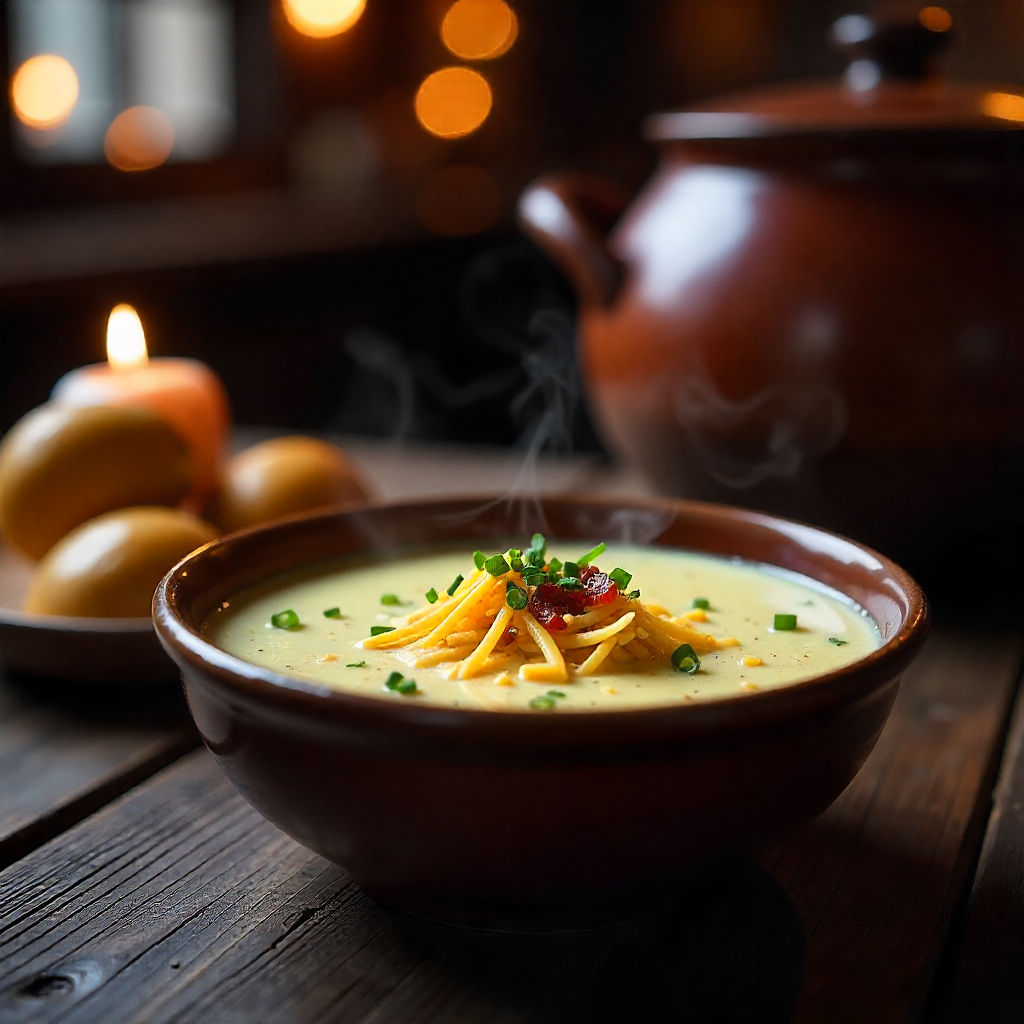 Creamy Potato Soup Recipe Crock Pot Style – Set It and Forget It